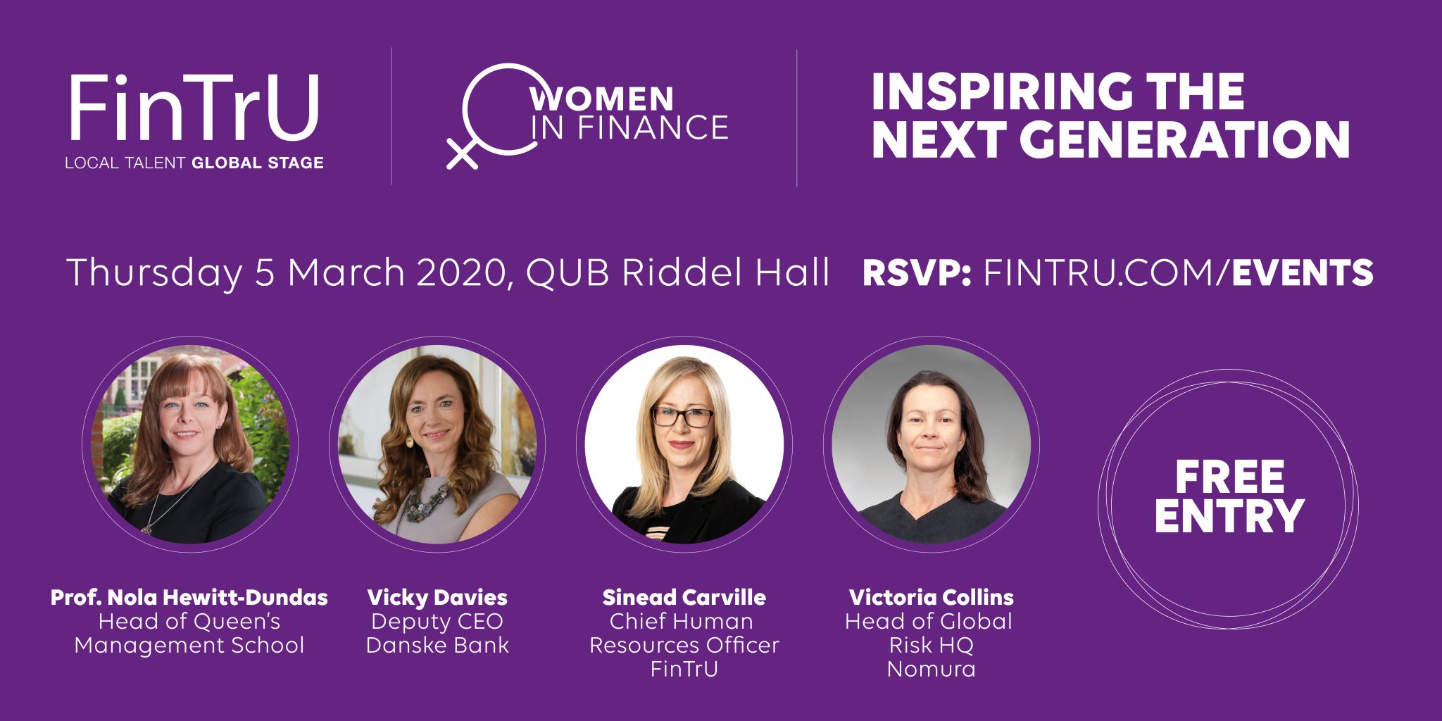 FinTrU presents 'Women in Finance - Inspiring the Next Generation