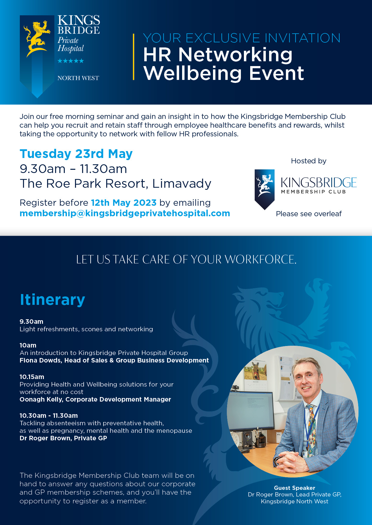 Kingsbridge Private Hospital North West HR Networking Wellbeing Event