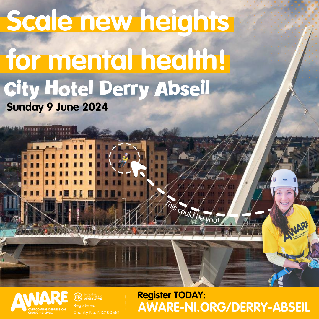 AWARE NI's City Hotel Derry Abseil