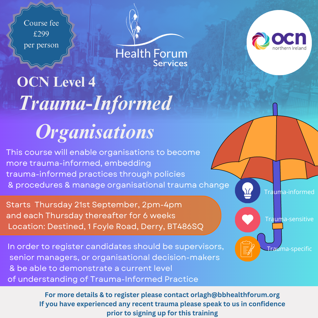 OCN Level 4 Trauma Informed Organisations